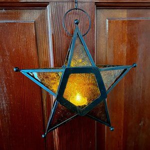 Star Candle Holder – Yellow